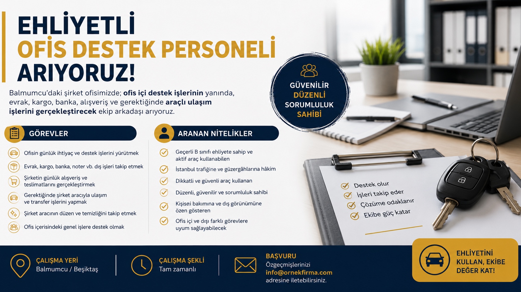 TAT OFİS - Ehliyetli Ofis Destek Personeli
