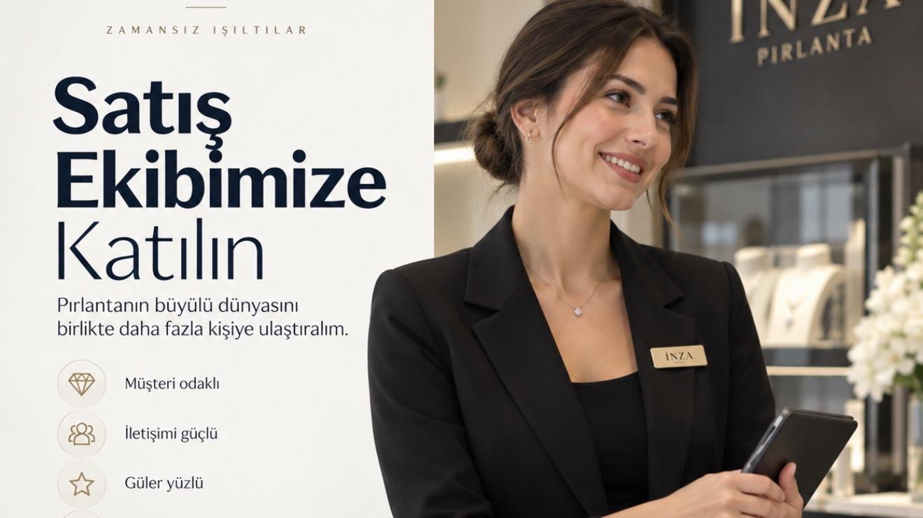 İnza mücevherat - Satış Elemanı (Maaş + Yol + Yemek + TSS)