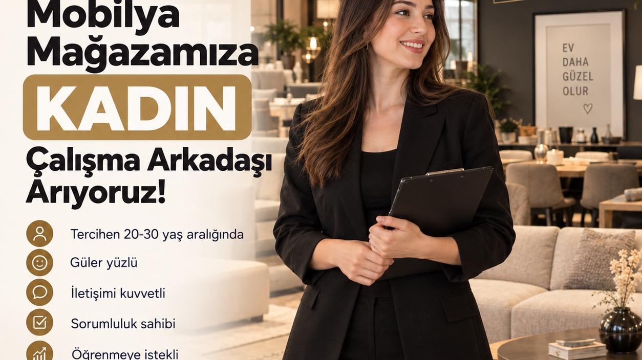 X Mobilya - Mobilya Mağazamıza Kadın Çalışma Arkadaşı Arıyoruz
