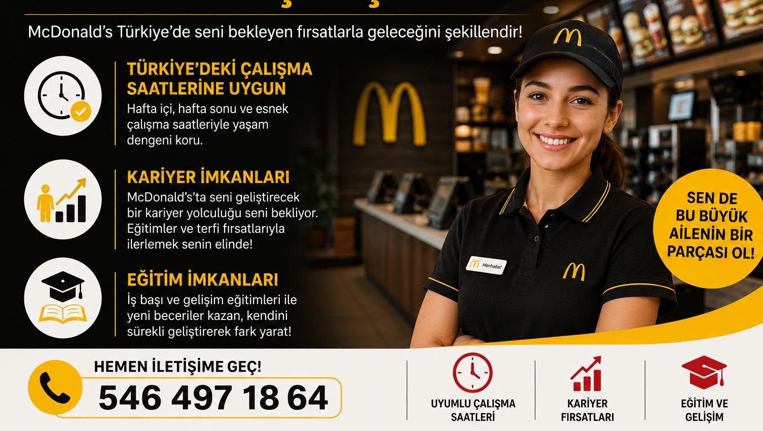MC Donalds - Garson (Maaş + Yol + Yemek + TSS)