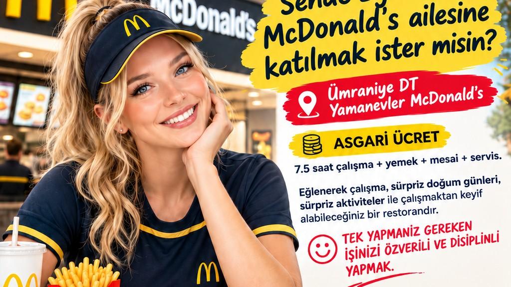 McDonald's  - Komi (Maaş + Yol + Yemek)
