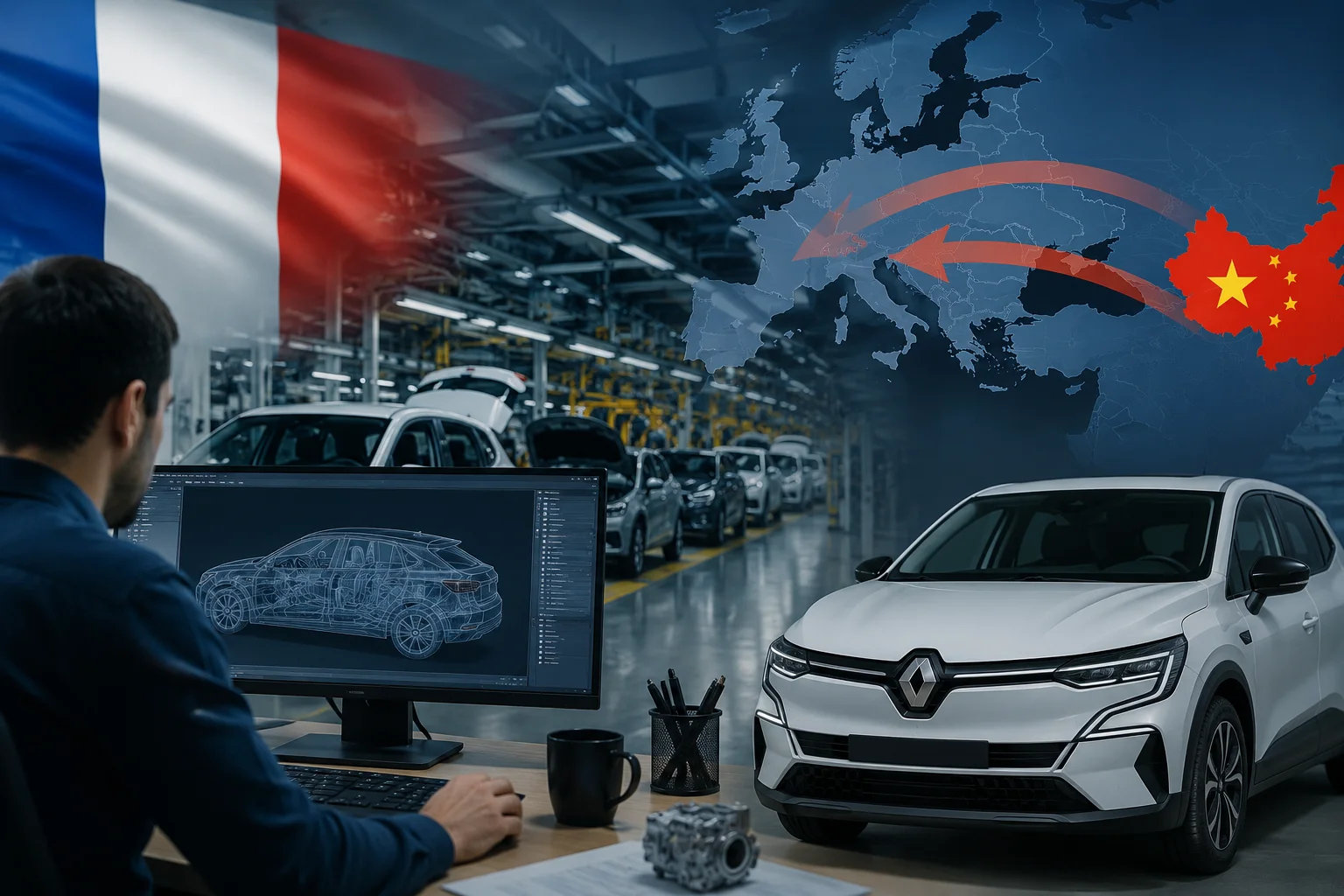 Renault, Çin Rekabeti Nedeniyle Fransa'da 800 Mühendislik Pozisyonunu Kaldırmayı Planlıyor