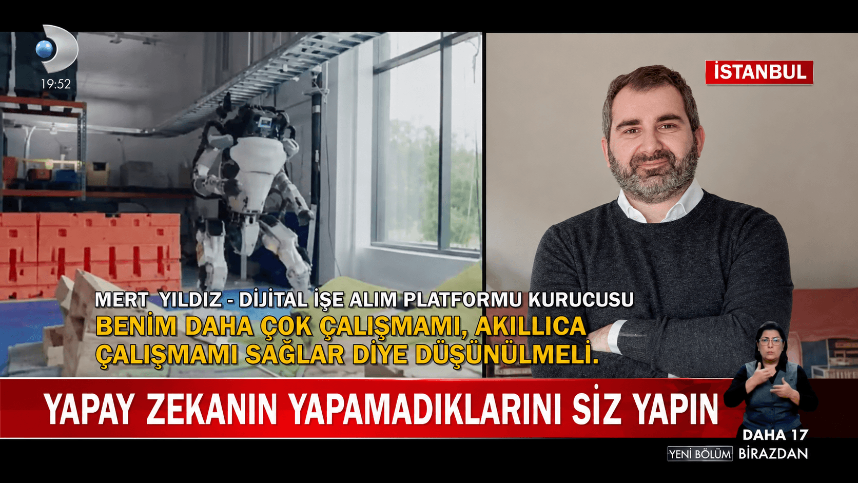 Kanal D Haberleri'nde 24 Saatte İş Kurucusu Mert Yıldız: "Yapay Zekanın Yapamadıklarını Siz Yapın"