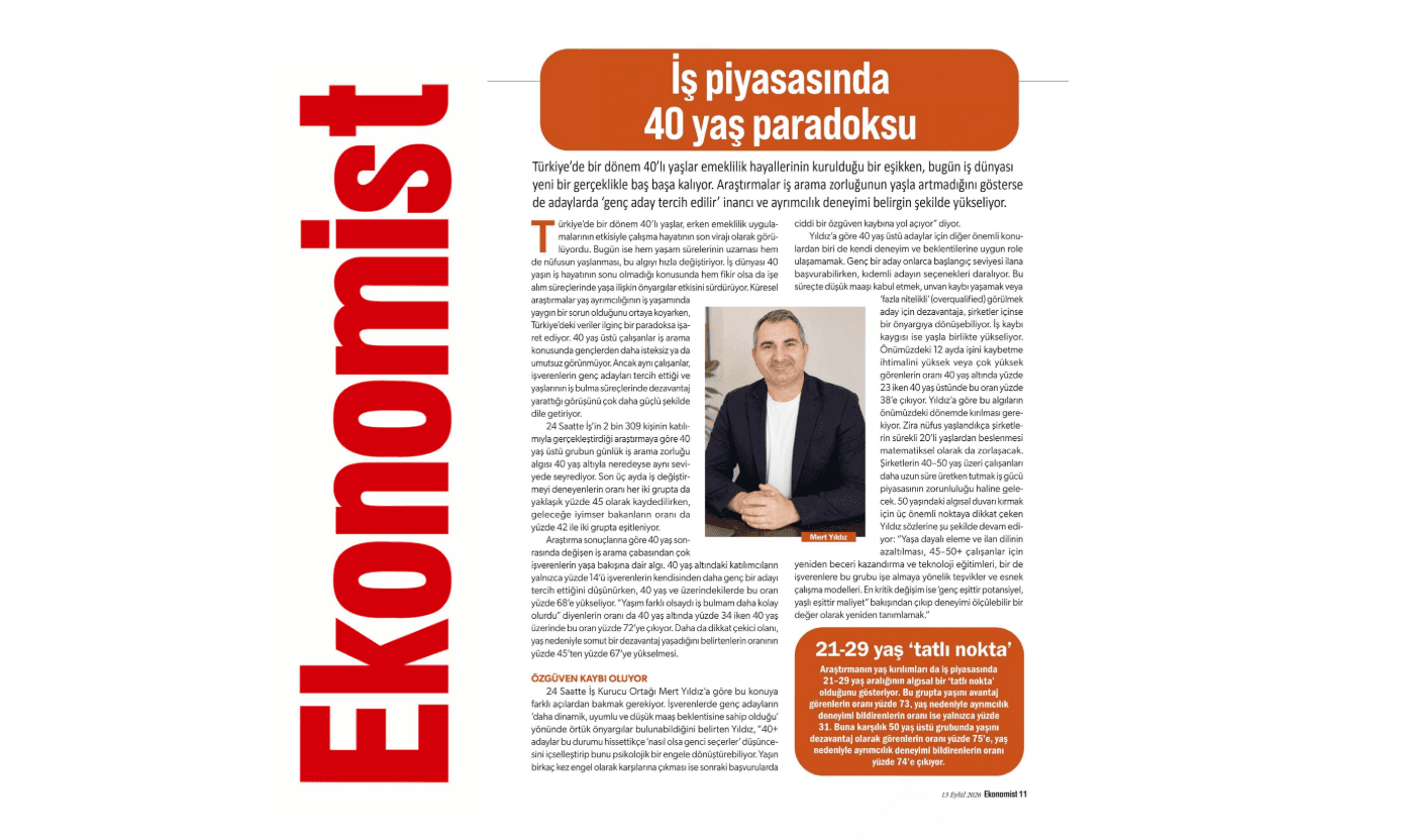 İş Piyasasında 40 Yaş Paradoksu
