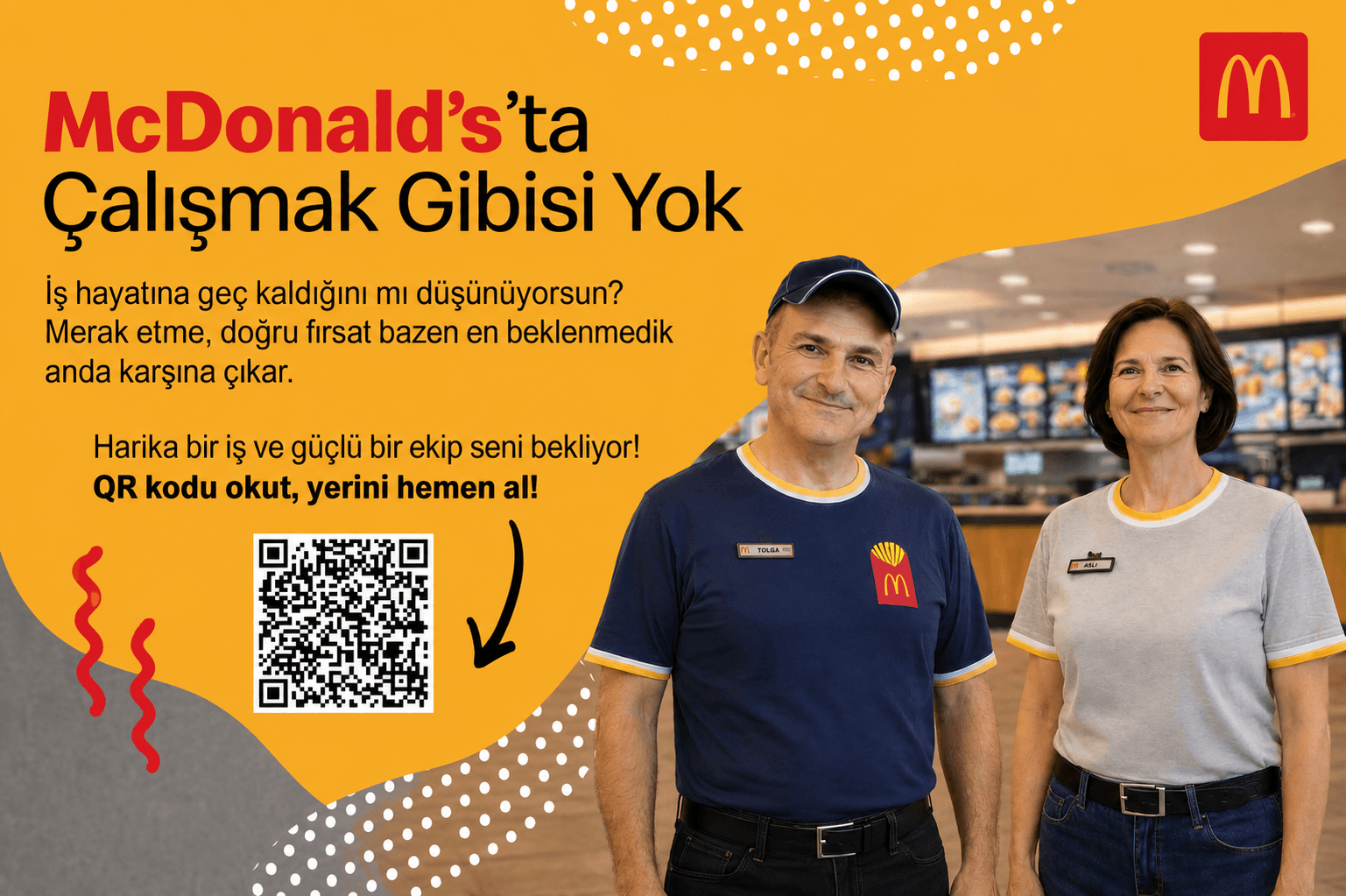 McDonald's Antalya Yenigöl DT - Ekip Üyesi - Antalya Yenigöl DT